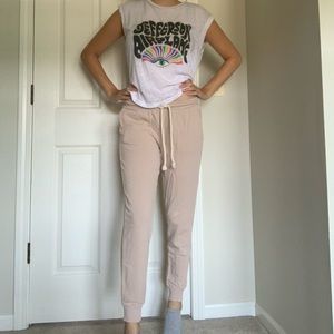 Beigy pink joggers from Target
